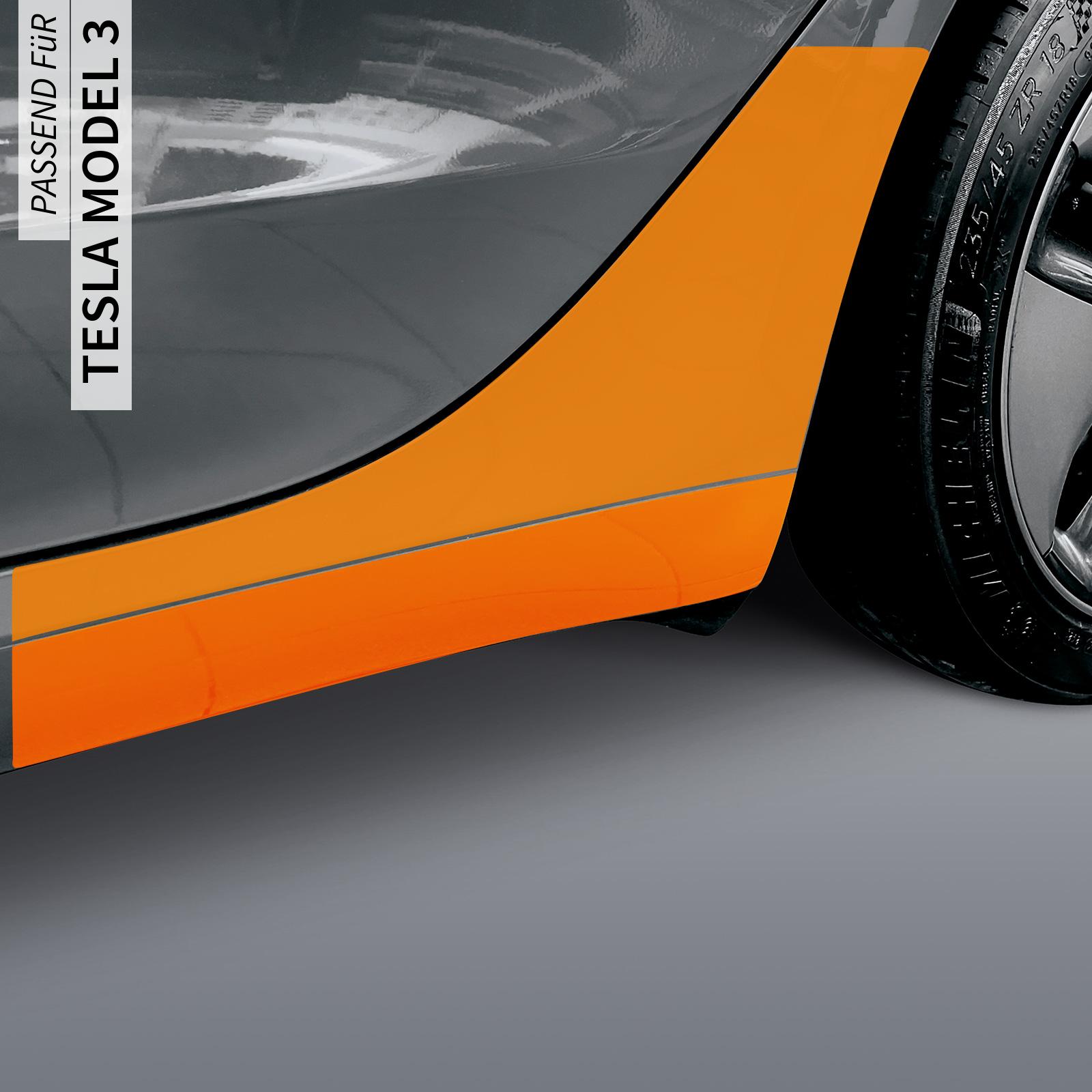 Lackschutzfolie Radlauf / Seitenwand für Tesla Model 3 BJ 02/2019-2023
